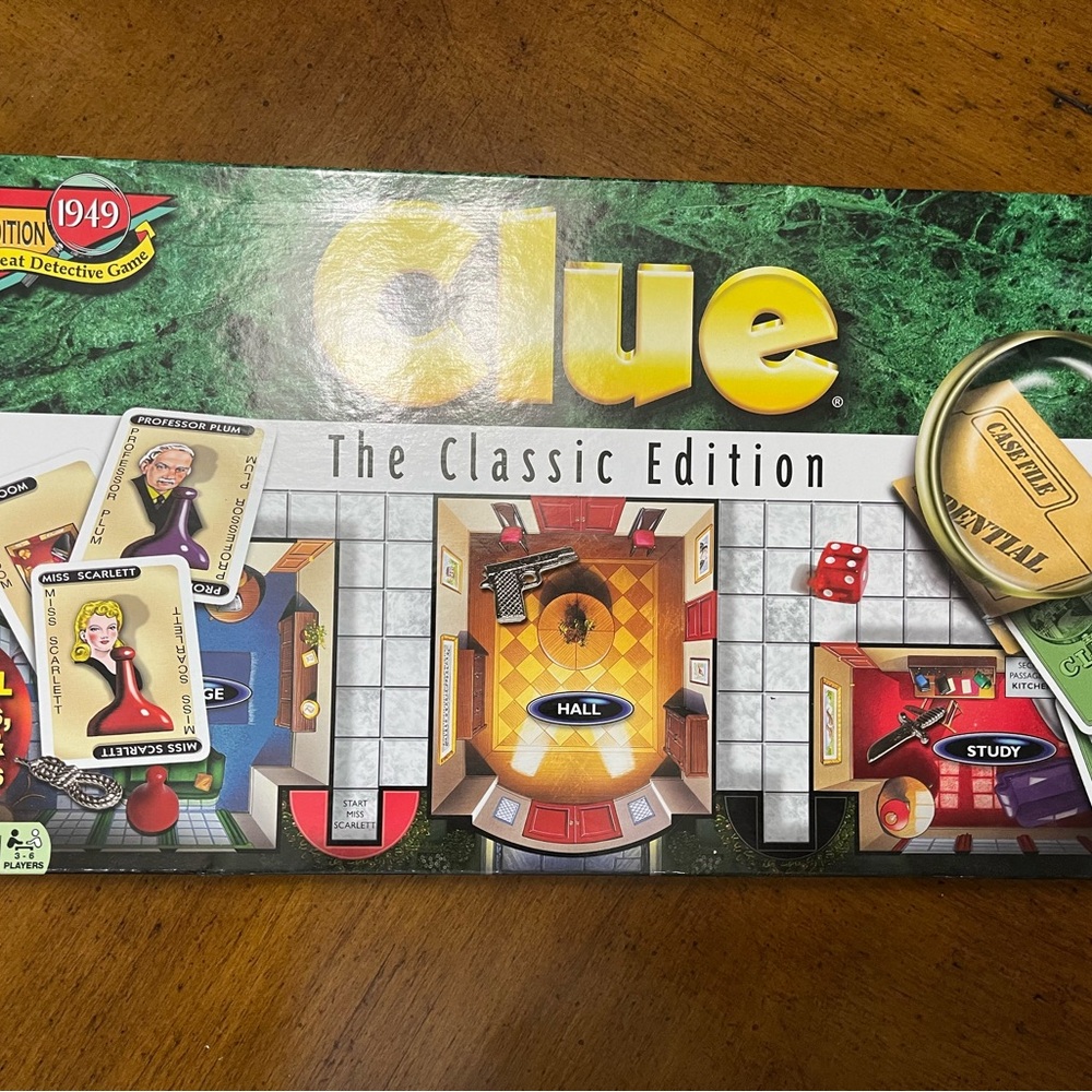 Hasbro CLUE board game.